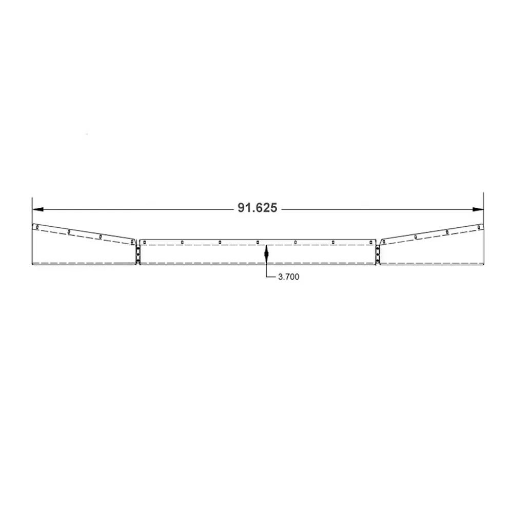 Kenworth T880 Set Back Axle Tapered Under Bumper Bar - Image 2
