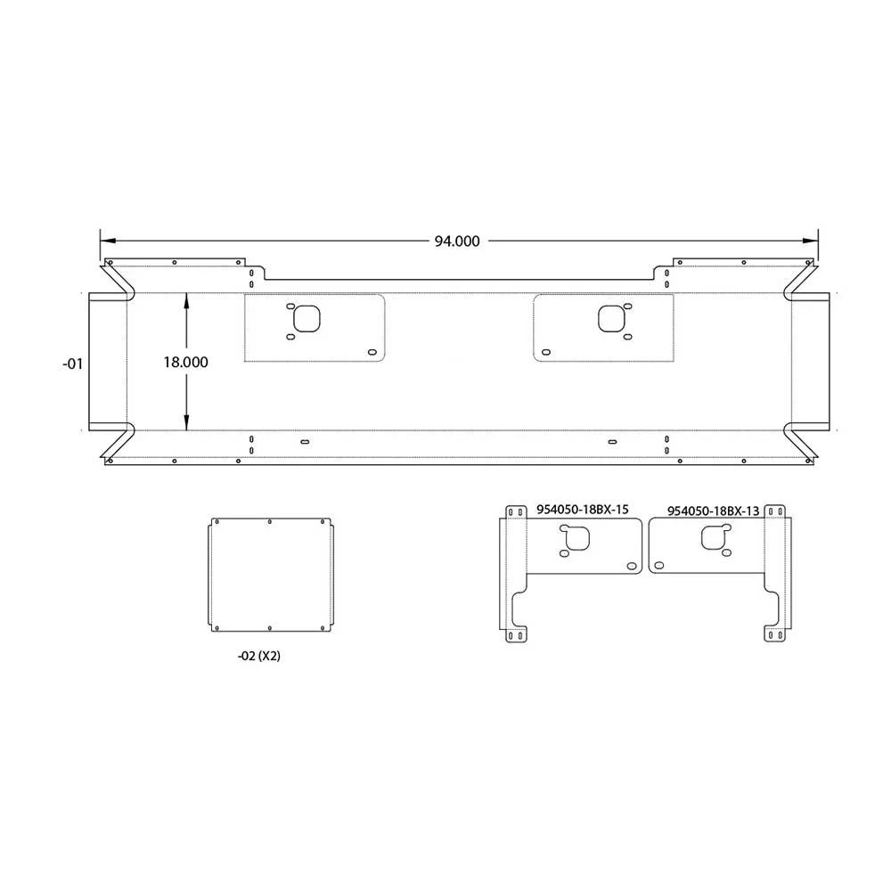 Kenworth W900 18" Stainless Mitered End Bumper - Image 3