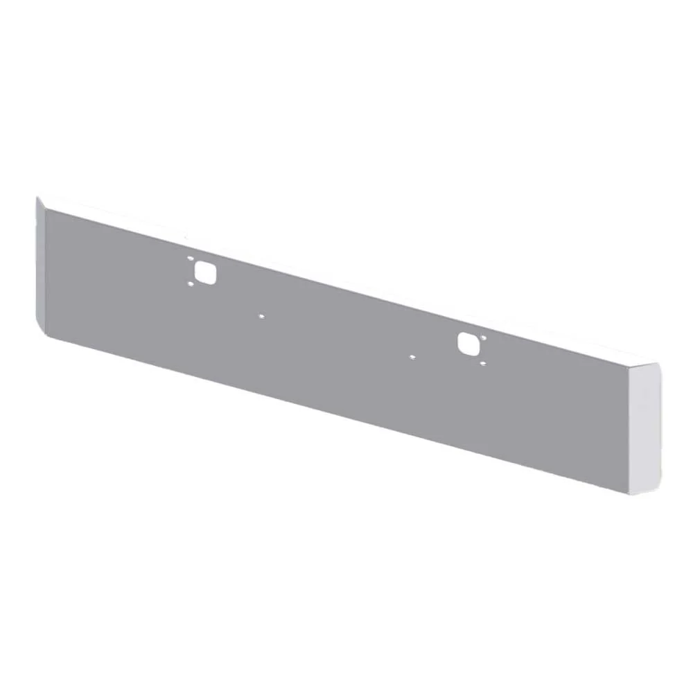 Kenworth W900 22" Chrome Plated Mitered End Bumper with Tow Holes - Image 2