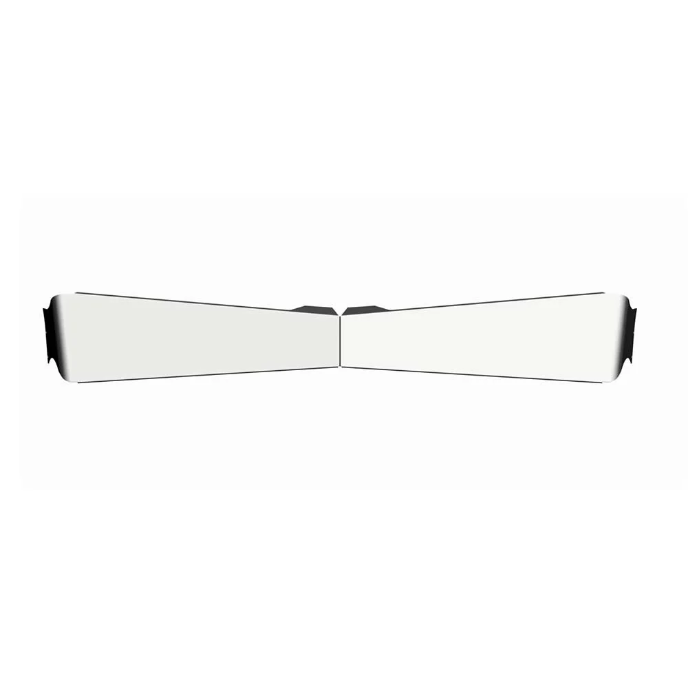 Kenworth W900 Flat Windshield Chrome Stainless 13" to 9" Bowtie Visor