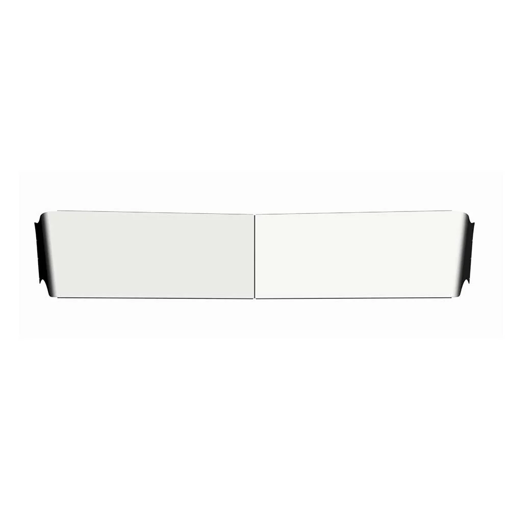 Kenworth W900 Flat Windshield Chrome Stainless 13" Straight Visor