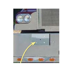 Kenworth W900 Single Plate Holder and Tow Pin Cover