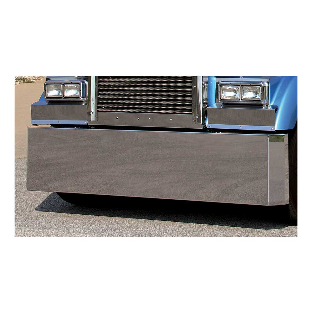 Kenworth W900 Stainless Steel Mitered End Premium Bumper