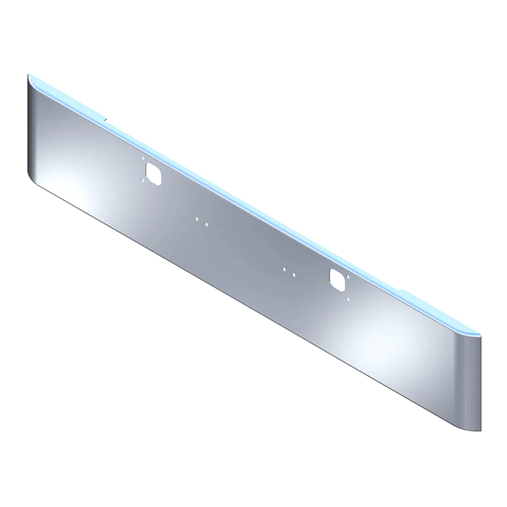 Kenworth W900A 1967-1981 18" Texas Square Bumper with Tow Holes - Image 2