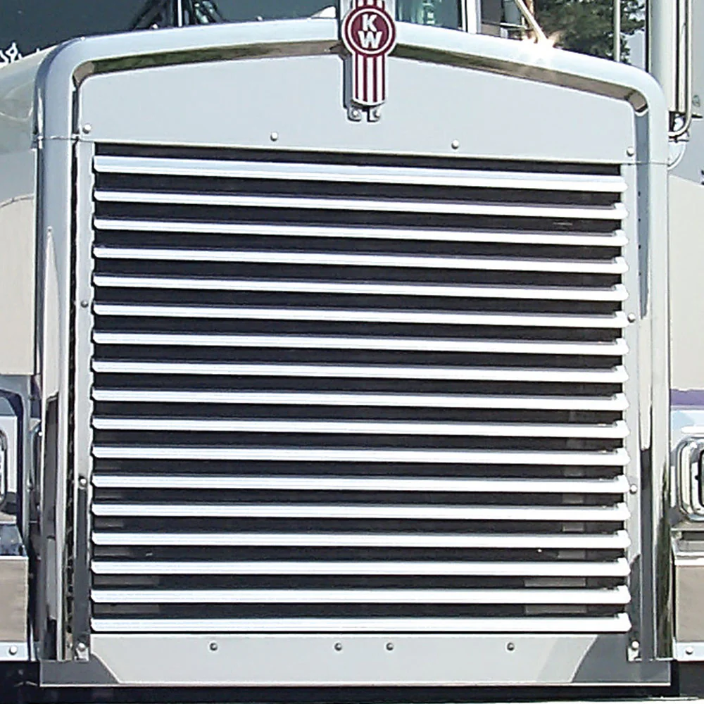 Kenworth W900B Grill Kit with 17 Louver Bars