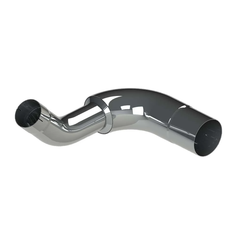 Kenworth W900B Over Frame 8-5" Right Chrome Elbow