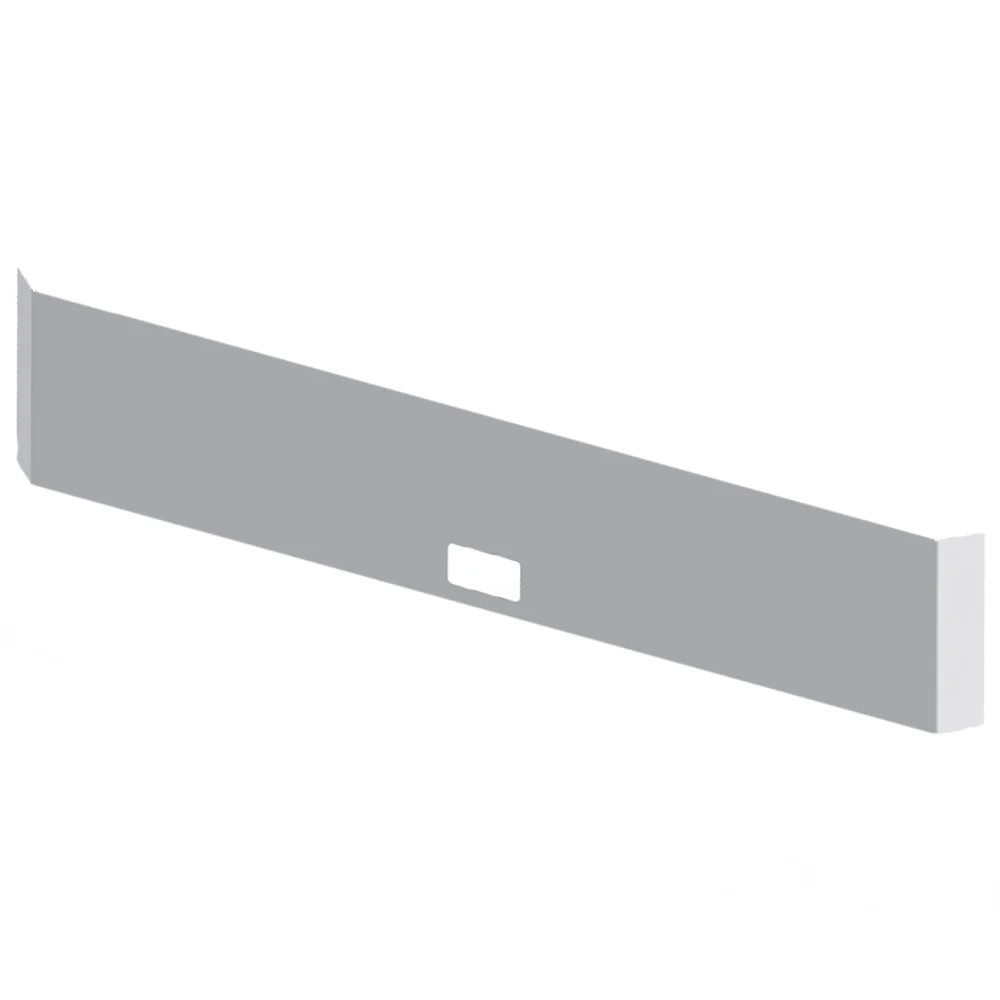 Kenworth W900B, W900L 20" Chrome Plated Mitered End Blind Mount Bumper with Step Hole