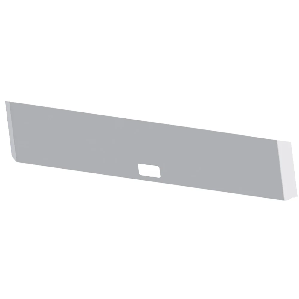 Kenworth W900B, W900L 22" Chrome Plated Mitered End Blind Mount Bumper with Step Hole