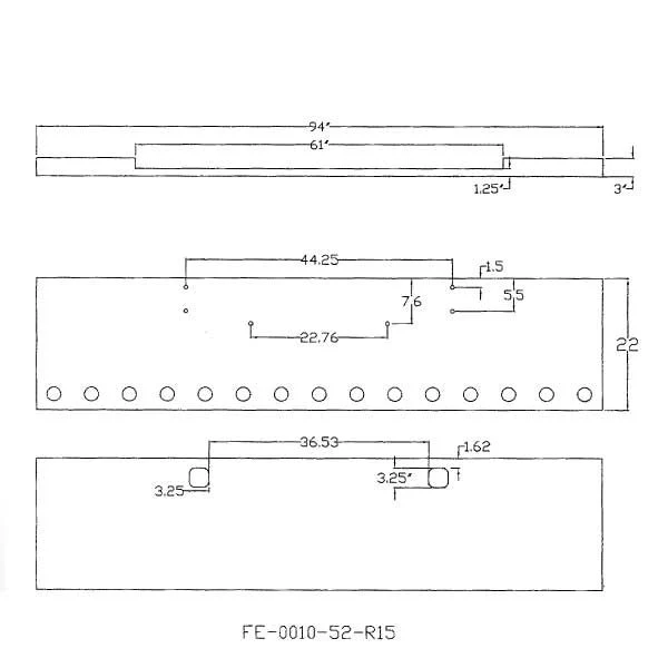Kenworth W900B, W900L 22-Inch Boxed End Bumper
