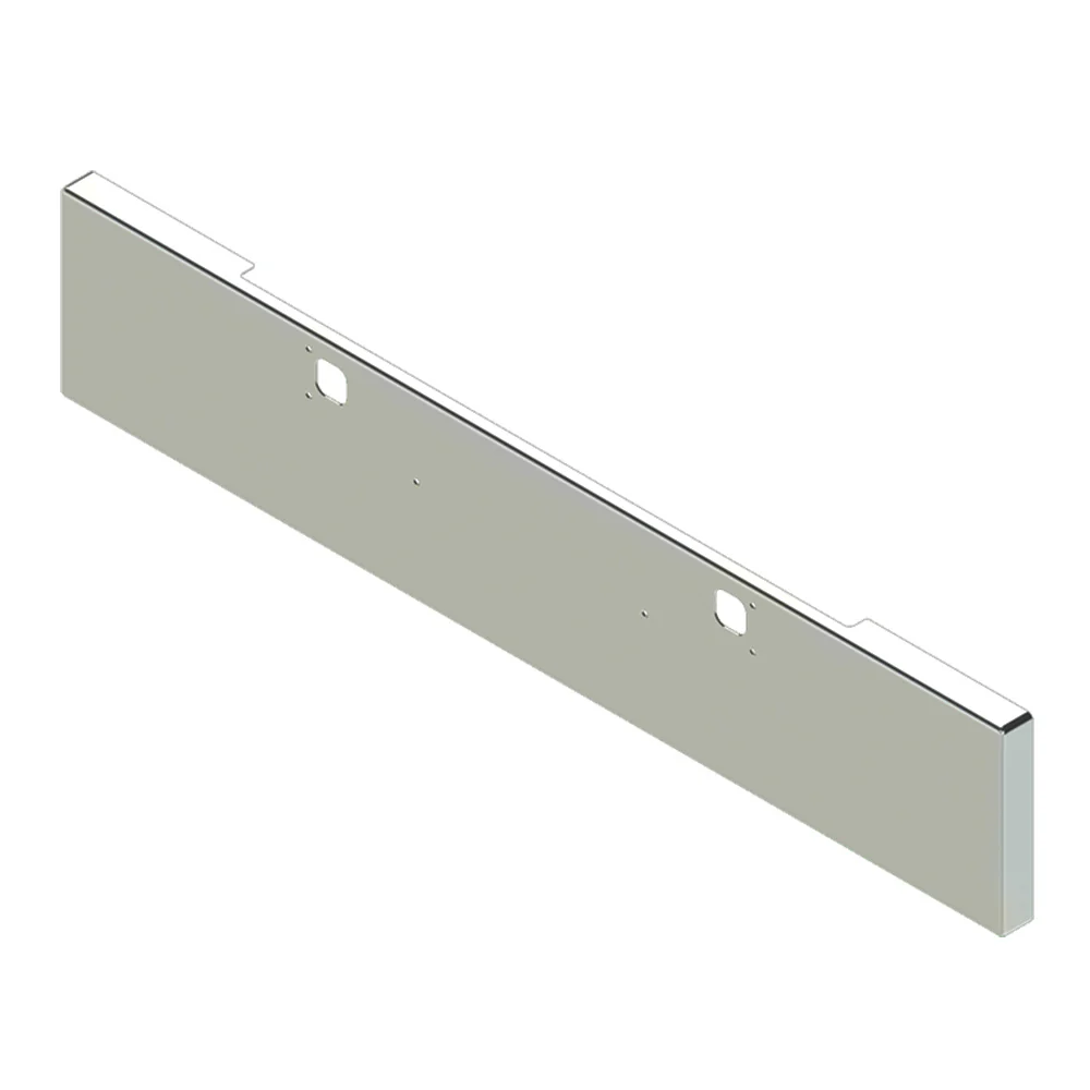 Kenworth W900L 18-Inch Boxed End Chrome Bumper - Image 3