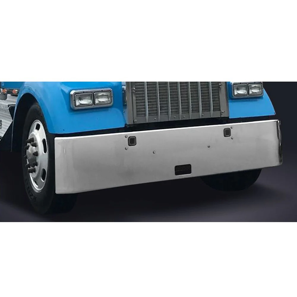 Kenworth W900L 18-Inch Texas Square Chrome Bumper