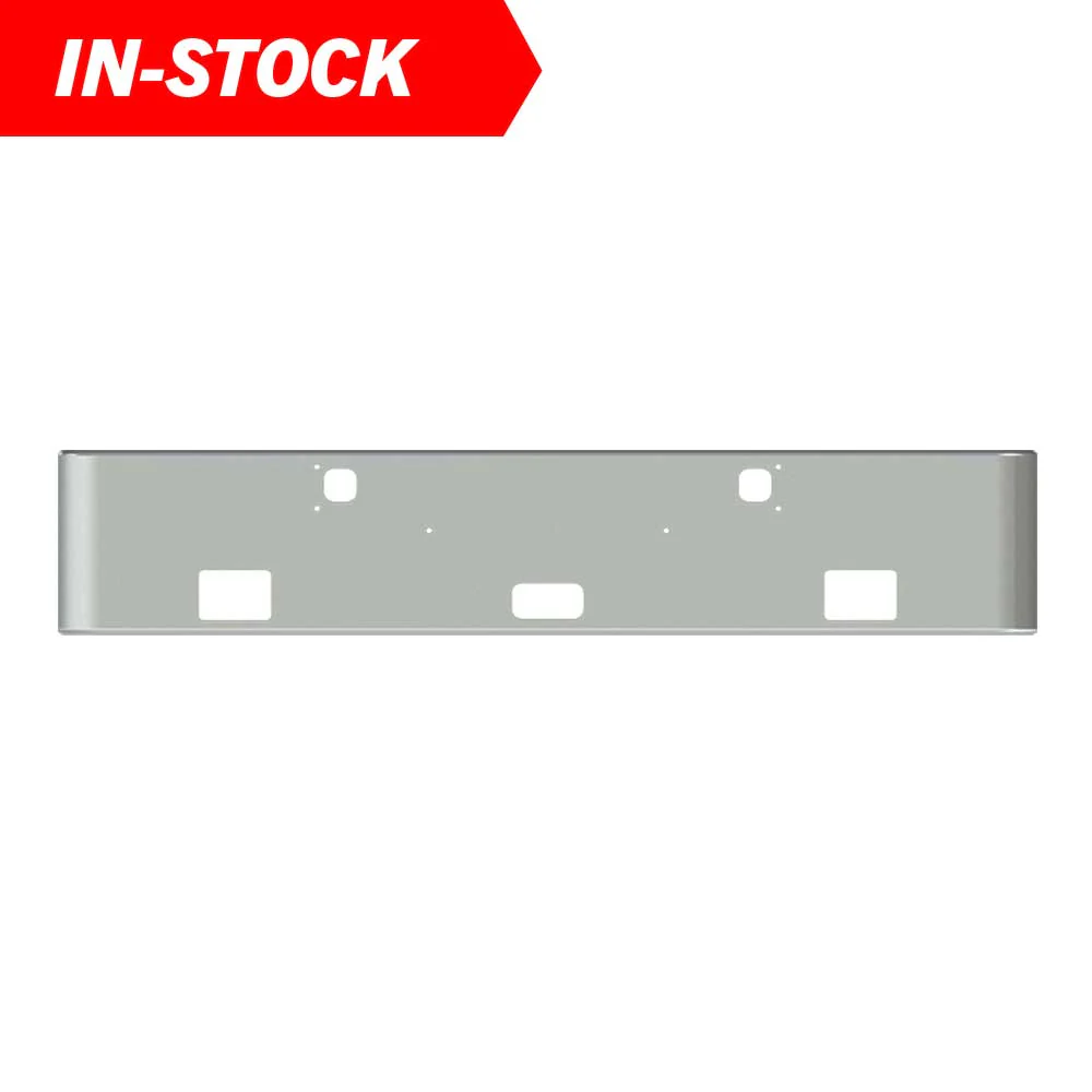 Kenworth W900L 18-Inch Texas Square Chrome Bumper - Image 4