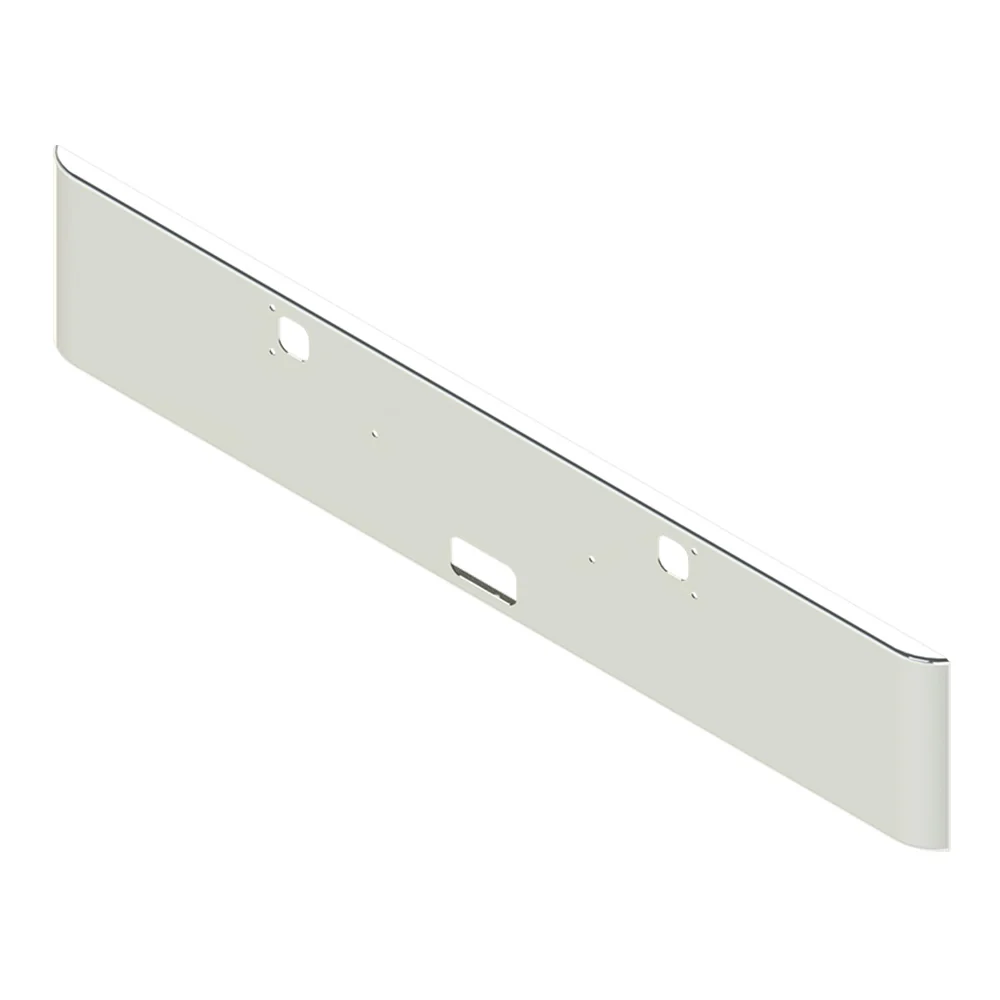 Kenworth W900L 18-Inch Texas Square Chrome Bumper - Image 3