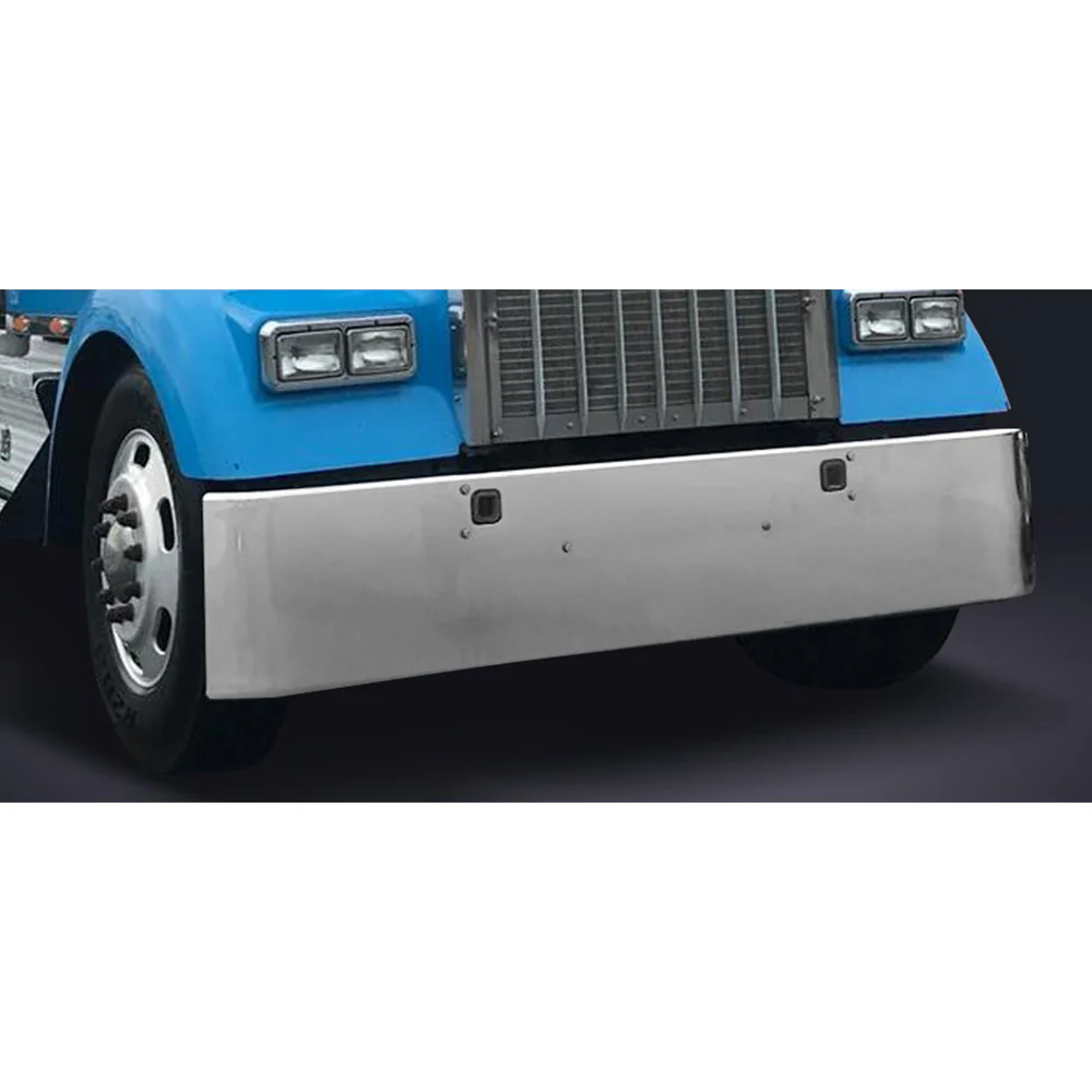 Kenworth W900L 18-Inch Texas Square Chrome Bumper