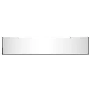 Kenworth W900L 22-Inch Boxed End Stainless Bumper