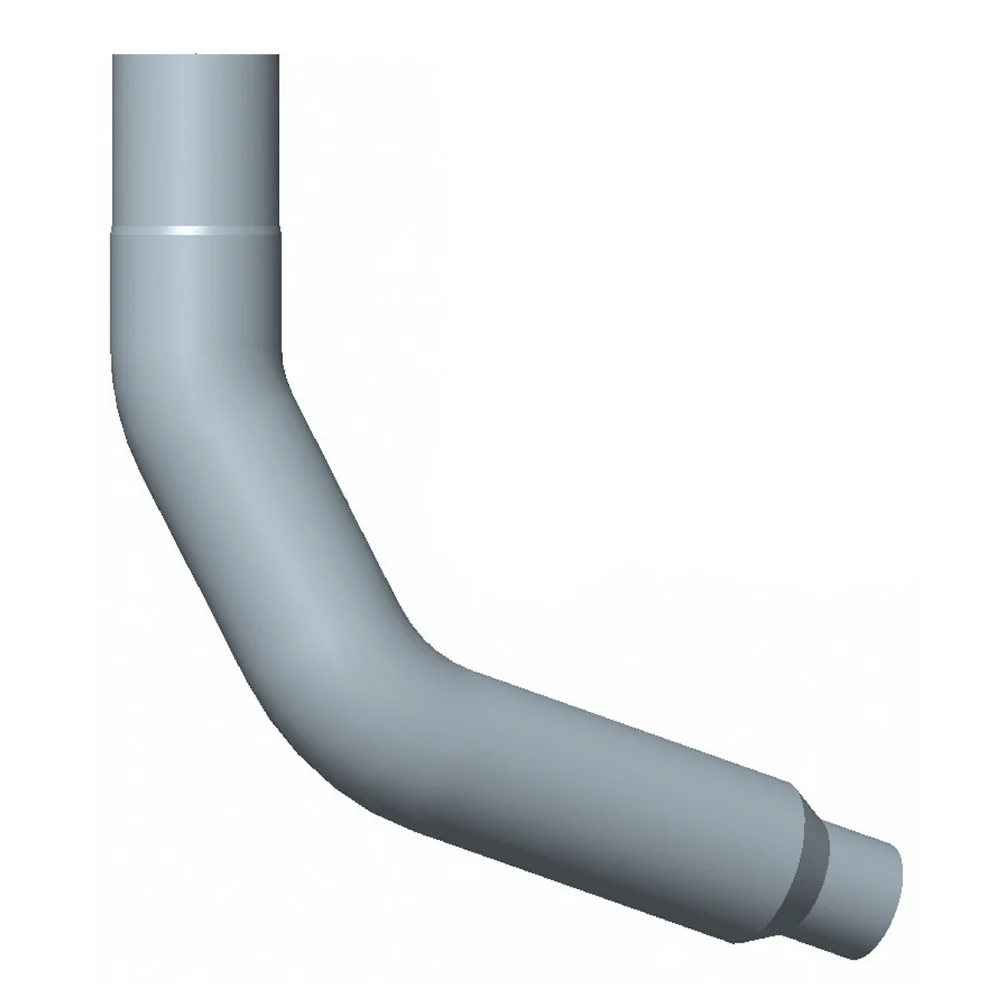 Kenworth W900L 6" Left Chrome Elbow For 40" Steps
