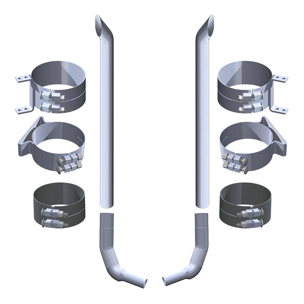 Kenworth W900L 8" x 108" Boilermaker Exhaust Kit