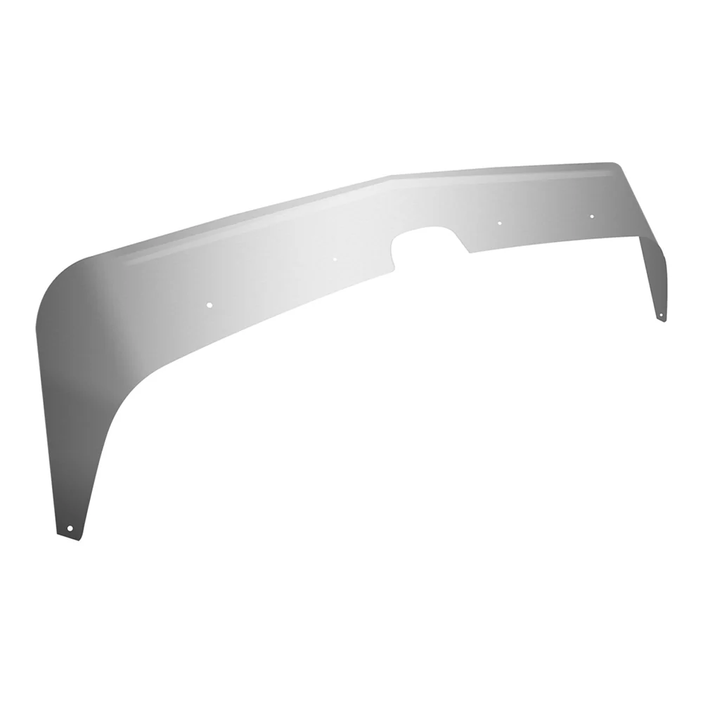 Kenworth W900L Stainless Steel Hood Shield Bug Deflector - Image 2