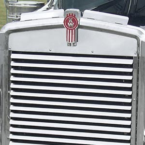 Kenworth W900L Top Grill Deflectors