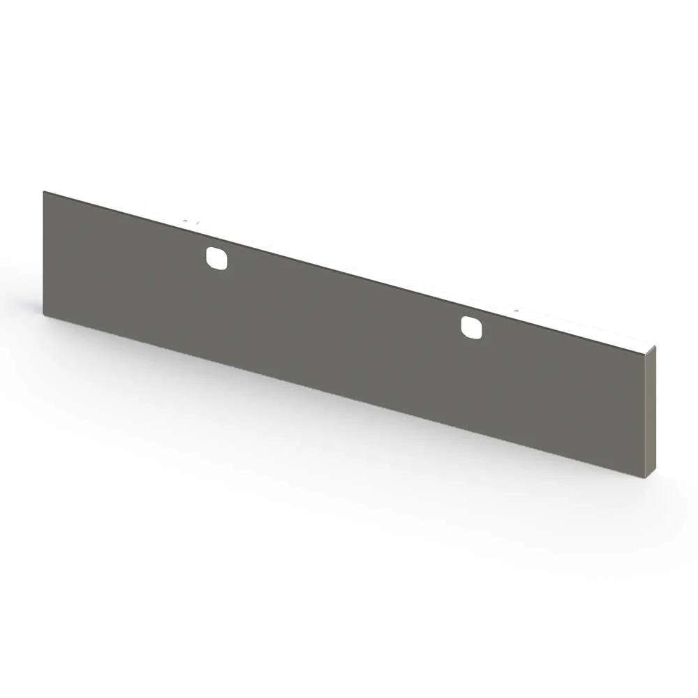 Kenworth W900L, W900B 20" Chrome Plated Stainless Steel Boxed End Blind Mount Bumper with Tow Holes