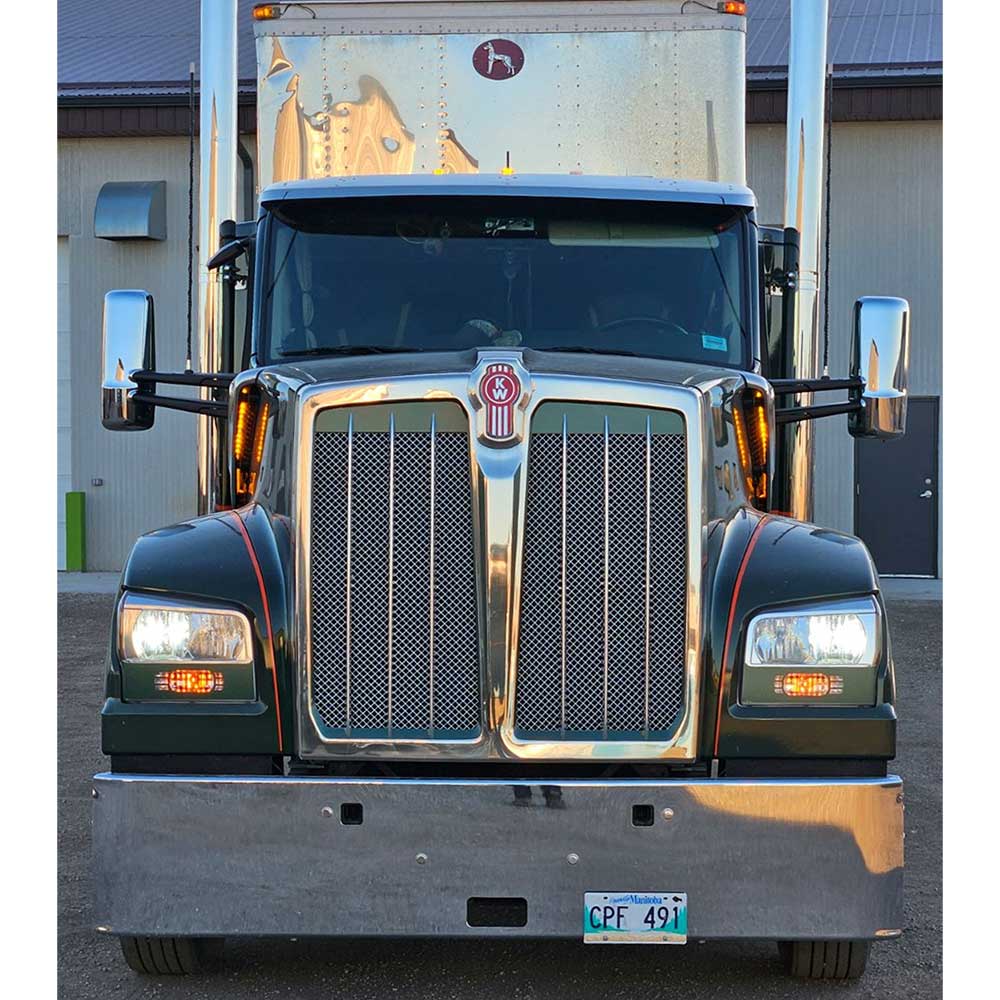 Kenworth W990 LED Air Intake Light Bars - Image 5