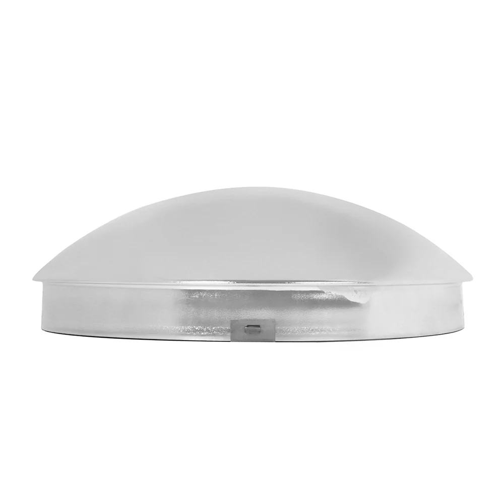 KW/FL Chrome Dome Front Hubcap, 4 Notch, 1" Lip