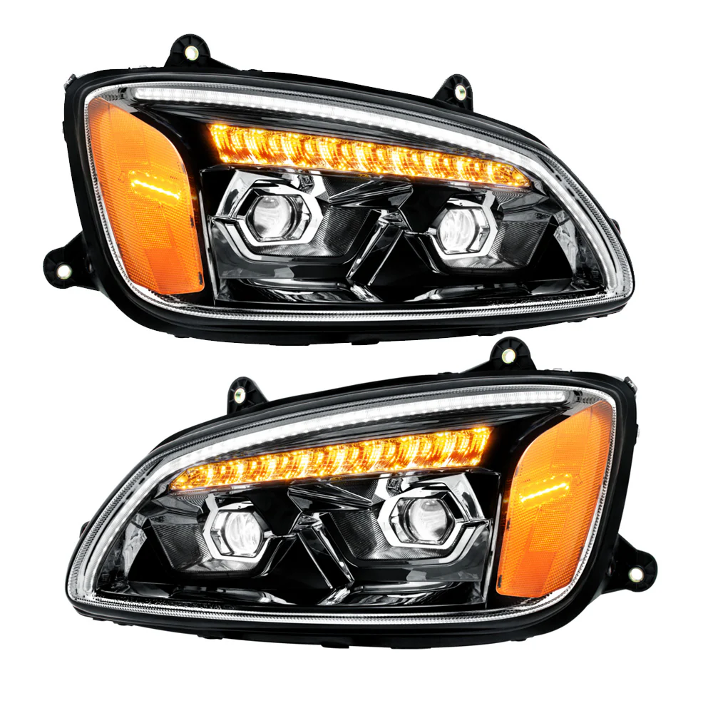 KW T170, T270, T370, T440, T470, T660, T700 LED Projection Headlight w/ Turn Signal