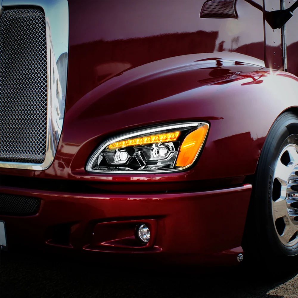 KW T170, T270, T370, T440, T470, T660, T700 LED Projection Headlight w/ Turn Signal - Image 2