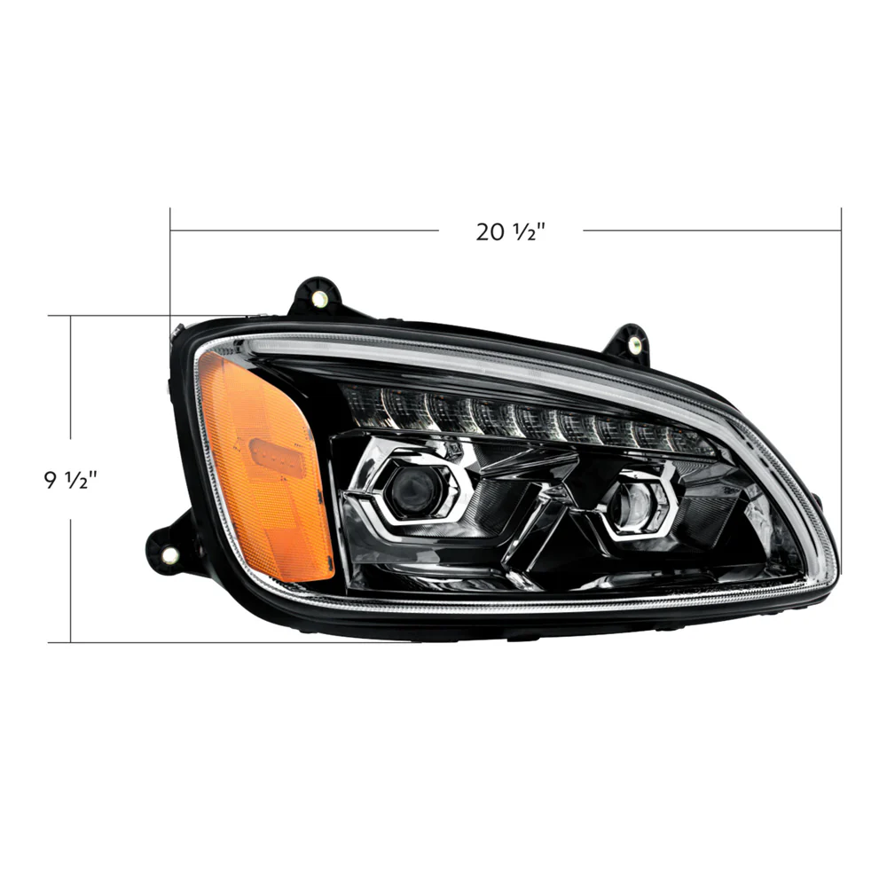 KW T170, T270, T370, T440, T470, T660, T700 LED Projection Headlight w/ Turn Signal - Image 3
