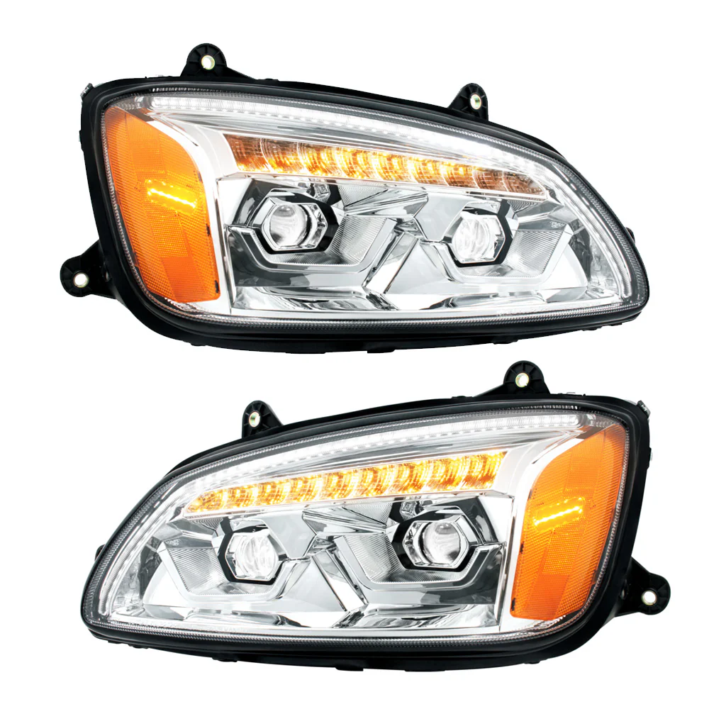 KW T170, T270, T370, T440, T470, T660, T700 LED Projection Headlight w/ Turn Signal