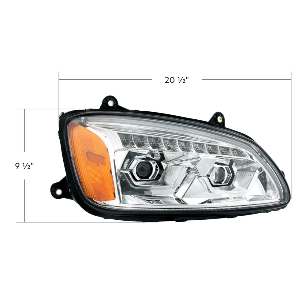 KW T170, T270, T370, T440, T470, T660, T700 LED Projection Headlight w/ Turn Signal - Image 3