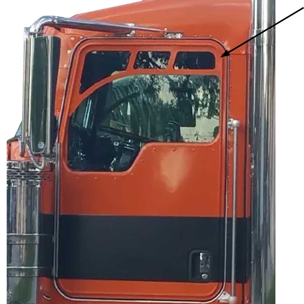 KW T300, T600, T660, T800, W900 SS Chop Tops with Mesh Cut Outs