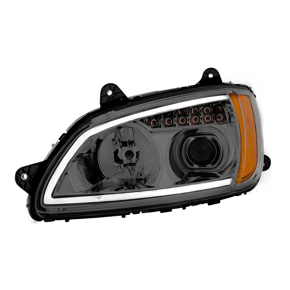 KW T660 Chrome Headlight with LED Turn Signal D/S - Image 3