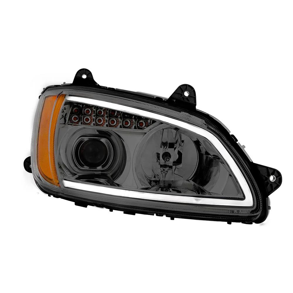 KW T660 Chrome Headlight with LED Turn Signal P/S - Image 3