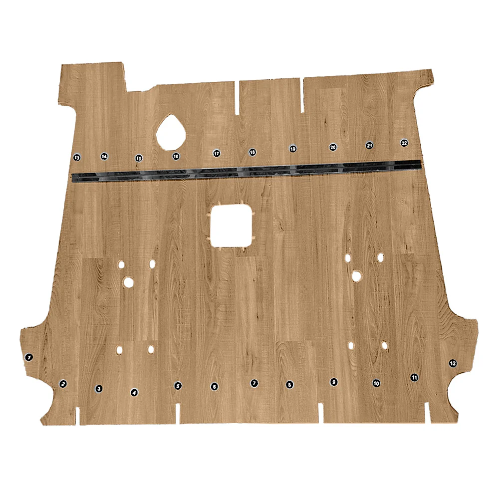Kenworth T660, W900 Day Cab 2006 - 2025 Laminate Flooring with Shifter Cutout - Image 8