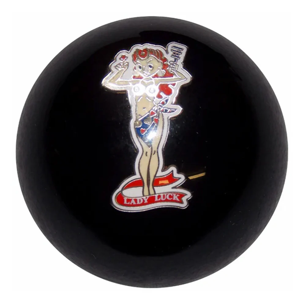 Lady Luck Solid Black Air Brake Knob