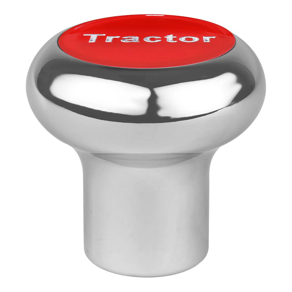 Large Chrome Screw-In Tractor Air Valve Knob - Image 4