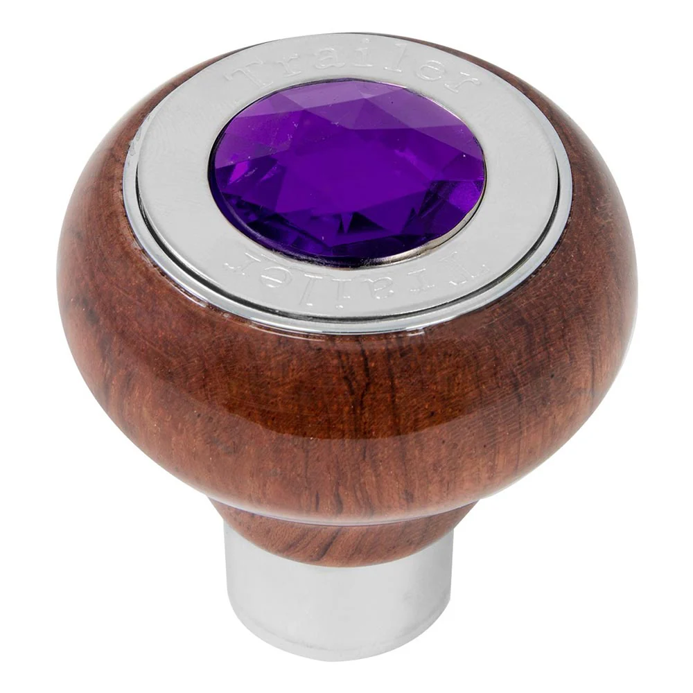 Large Rosewood Tractor/Trailer Air Valve Knob with Jewel - Thread On - Image 11