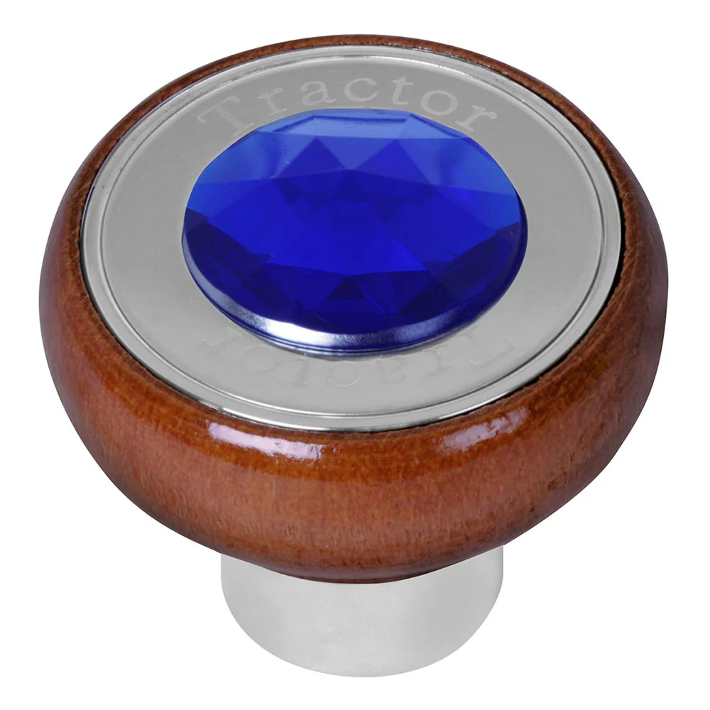 Large Rosewood Tractor/Trailer Air Valve Knob with Jewel - Thread On - Image 3