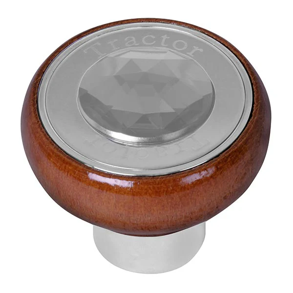 Large Rosewood Tractor/Trailer Air Valve Knob with Jewel - Thread On - Image 4