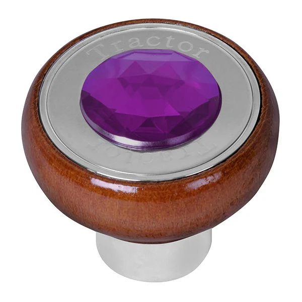 Large Rosewood Tractor/Trailer Air Valve Knob with Jewel - Thread On - Image 6