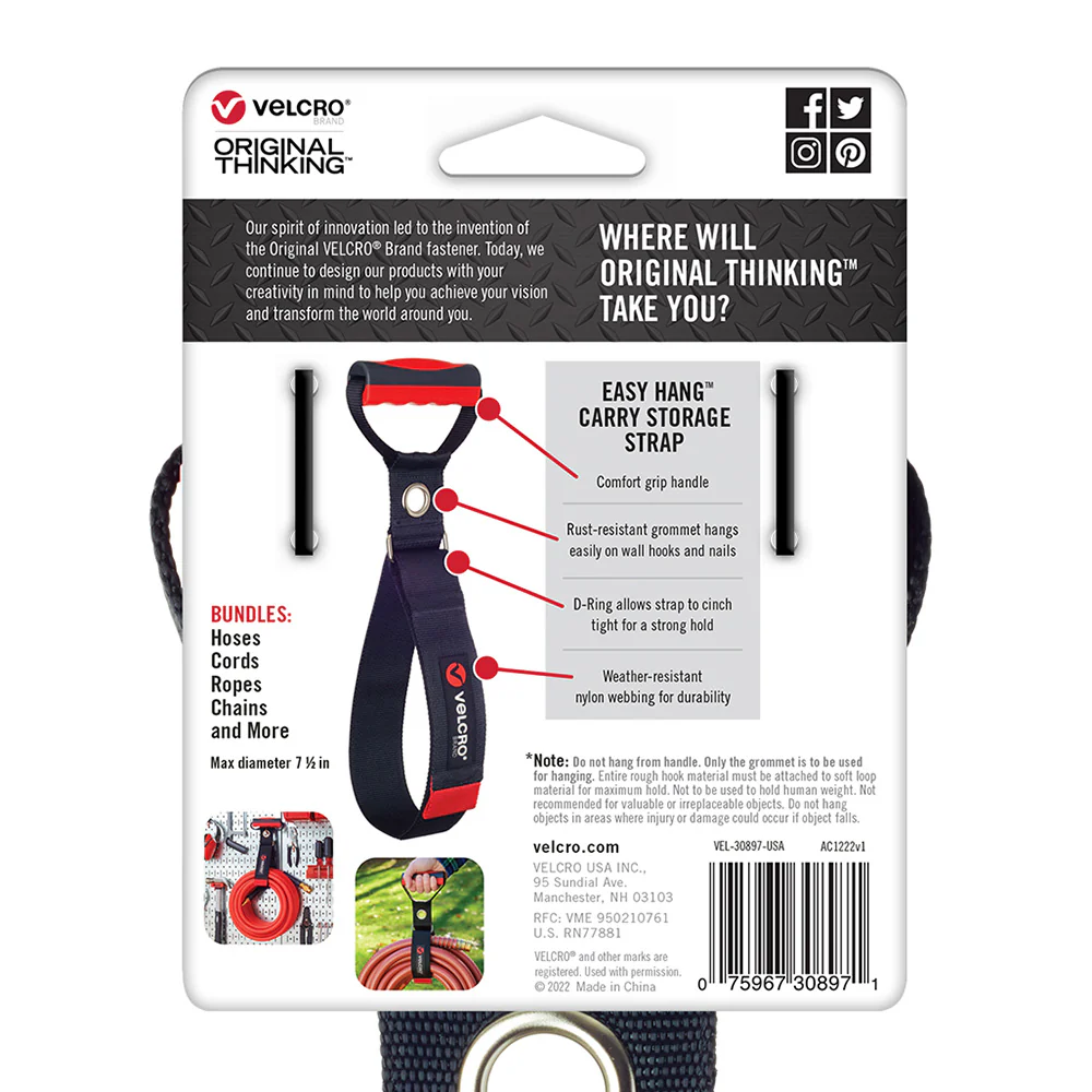 Large Velcro Easy Hang Stretch Storage Strap - Image 3