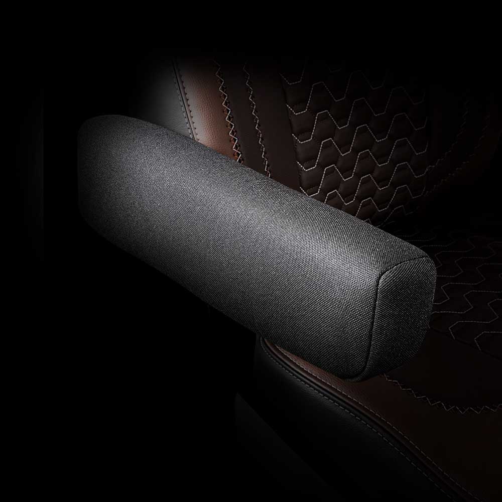 Legacy Silver Cloth Armrest Covers - Image 2