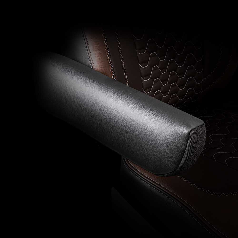 Legacy Silver Faux Leather Armrest Covers - Image 2