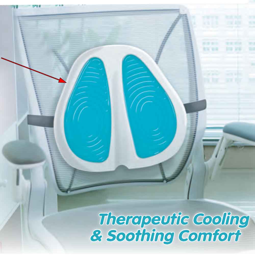 Lumbar KoolGel Back Seat Cushion