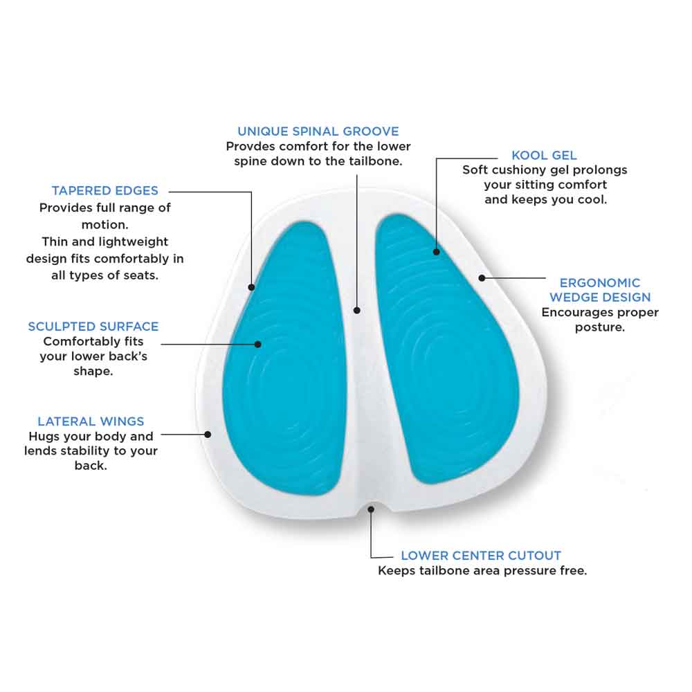 Lumbar KoolGel Back Seat Cushion - Image 3
