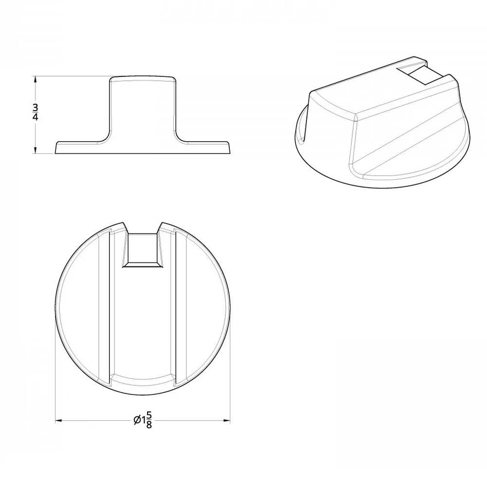 Mack AC & Heater Control Knob - Image 4