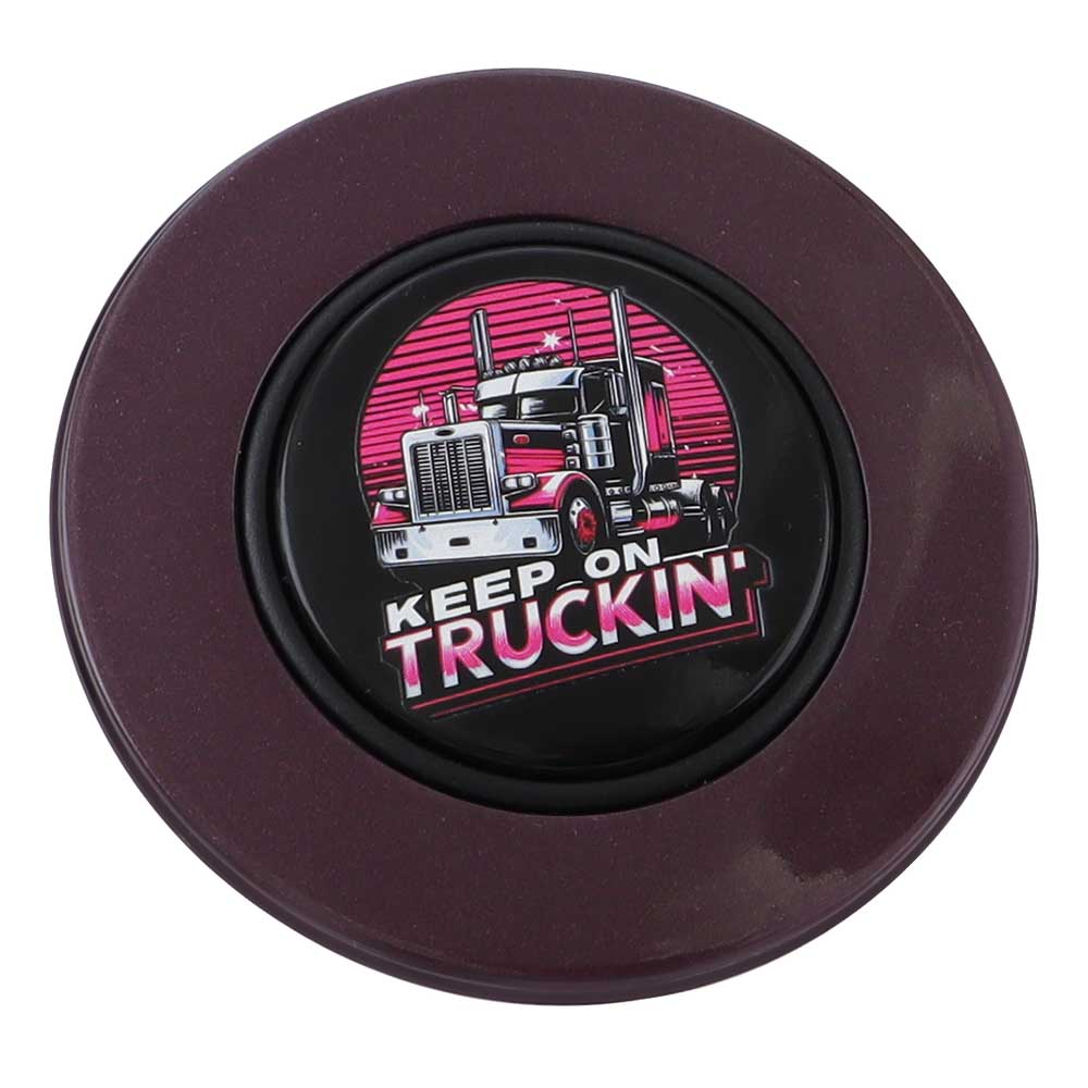 Magnetic Horn Button with Keep On Truckin on Black Medallion - Image 17
