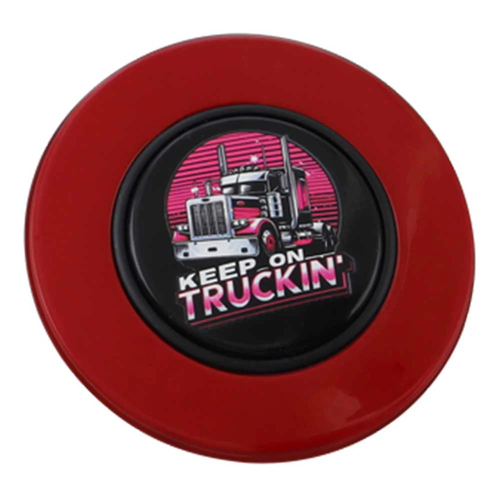 Magnetic Horn Button with Keep On Truckin on Black Medallion - Image 18