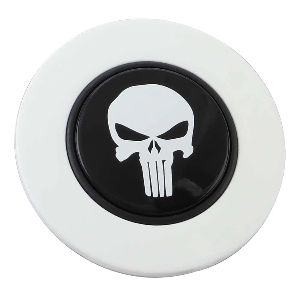Magnetic Horn Button with Punisher on Black Medallion - Image 7